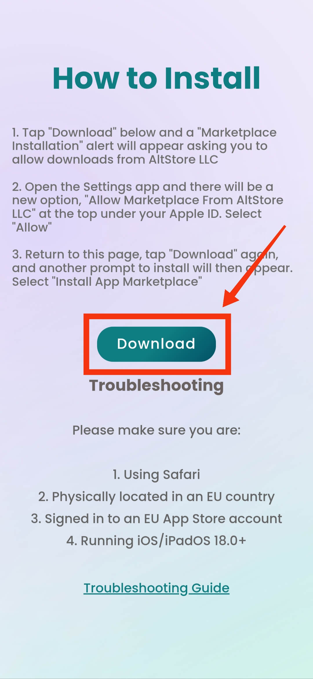 Download AltStore on a Computer
