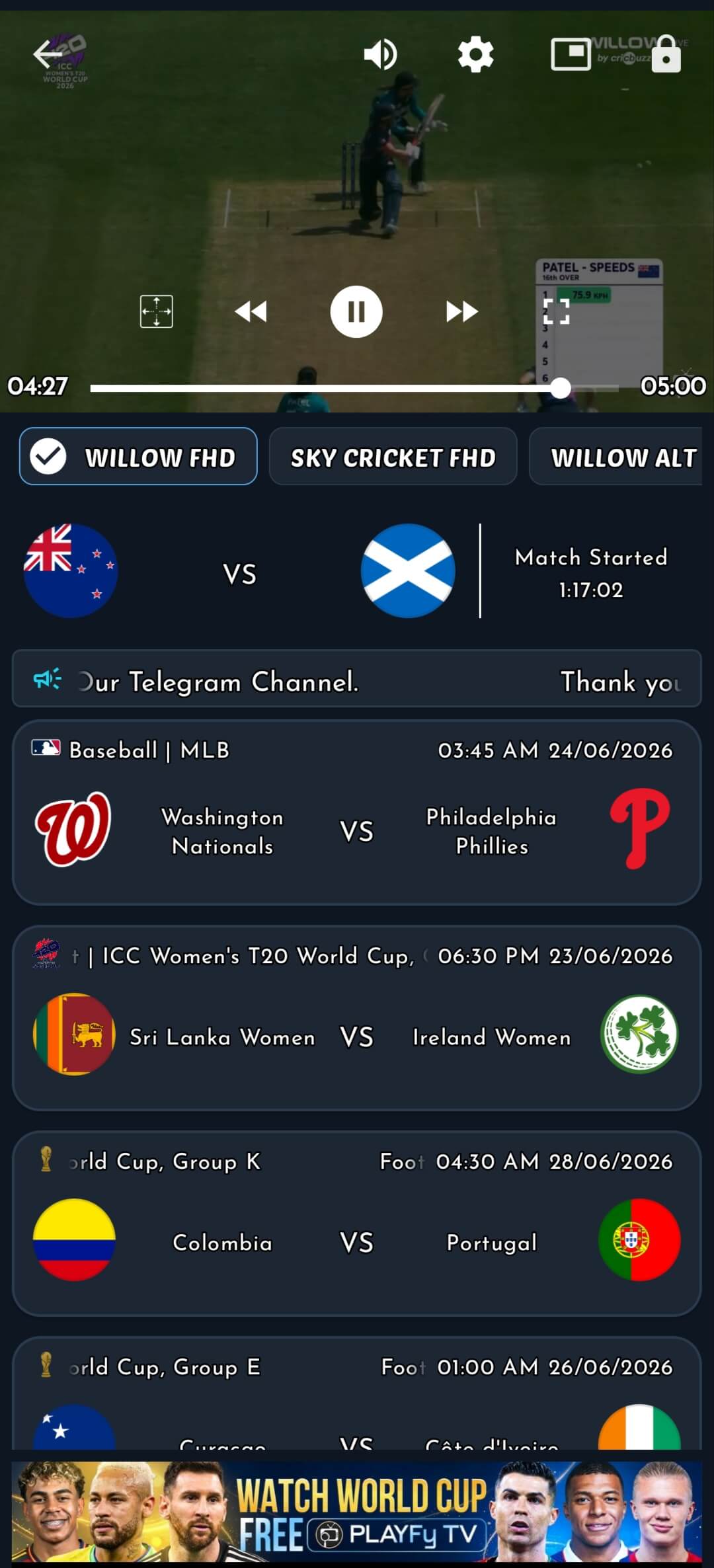 Open and Start Watching