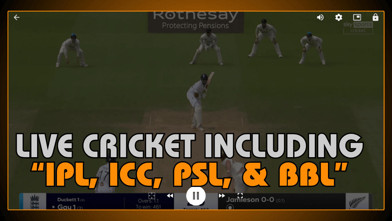 Live Cricket Including IPL, ICC, PSL, and BBL