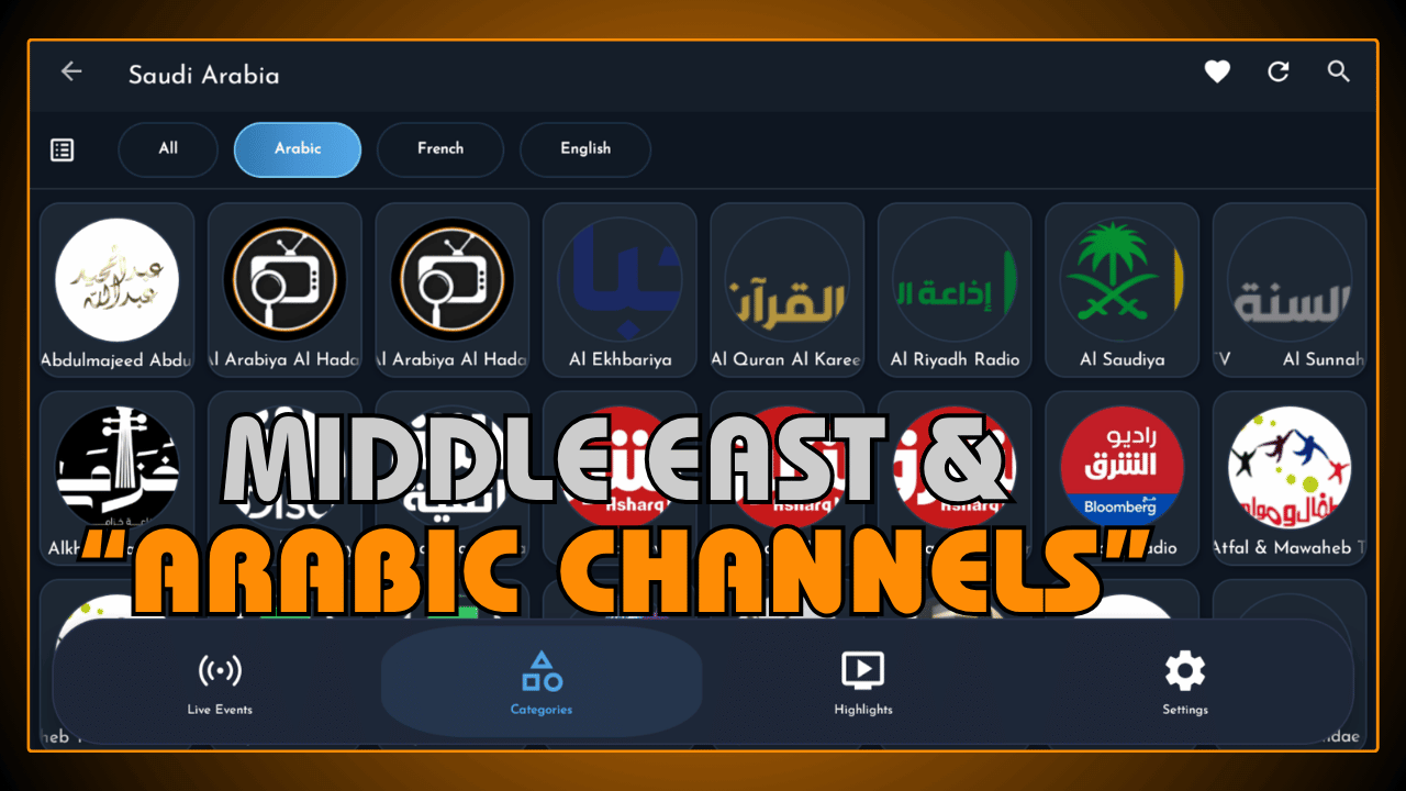 Middle East and Arabic Channels