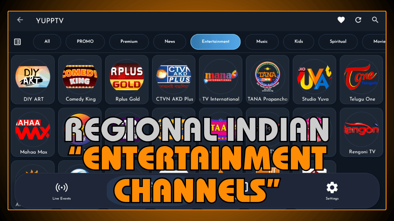 Regional Indian Entertainment Channels
