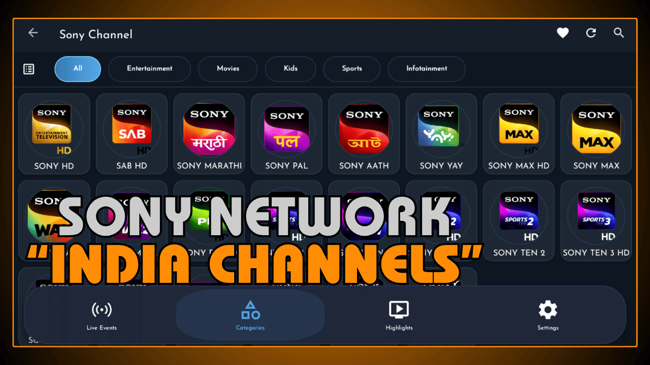Sony Network India Channels
