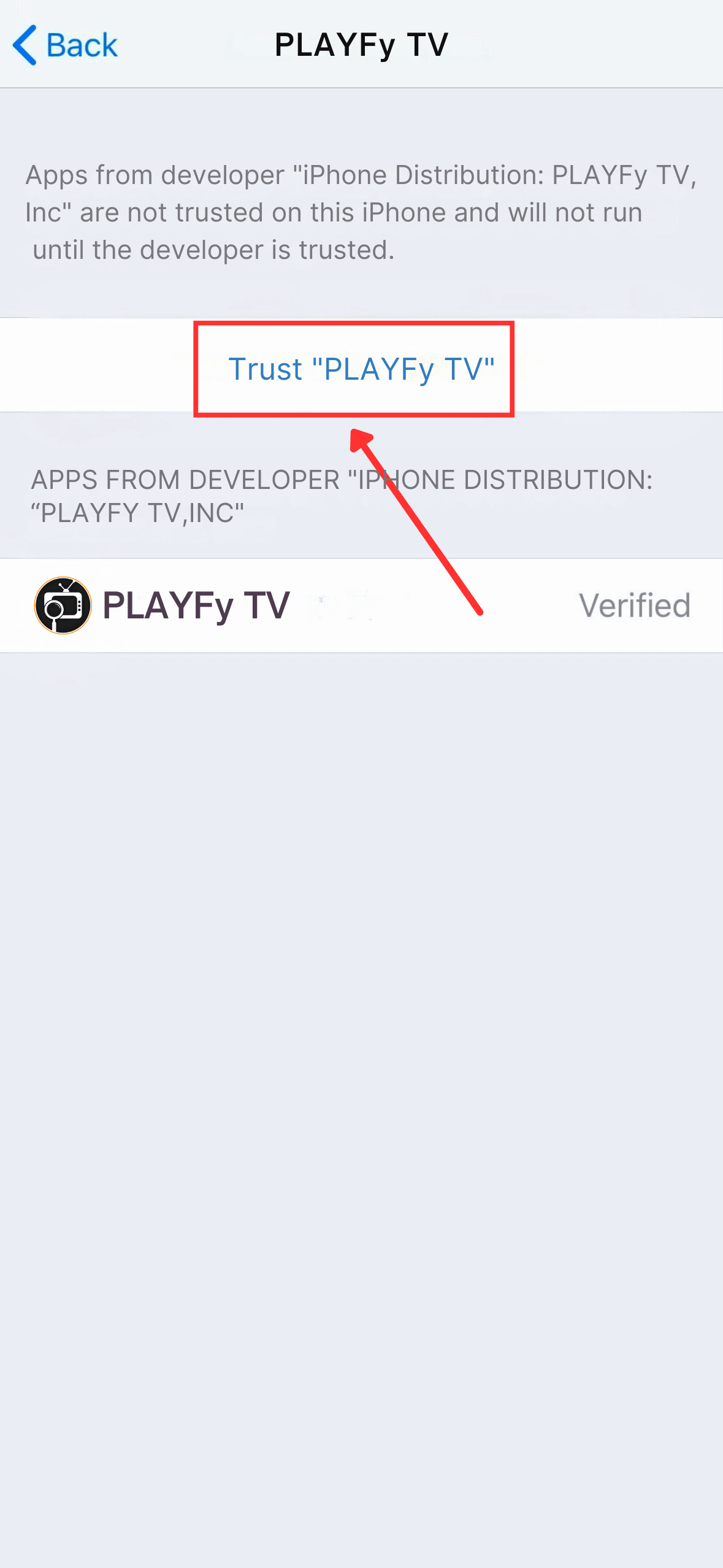 Trust Developer Certificate
