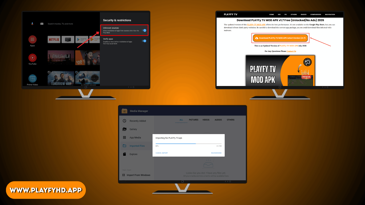 Install PLAYFy TV on Android TV (1)